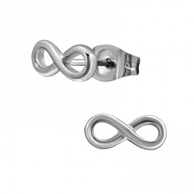 Infinity - 316L Surgical Grade Stainless Steel Steel Ear Studs A4S19539