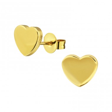 Heart - 316L Surgical Grade Stainless Steel Steel Ear Studs A4S28570