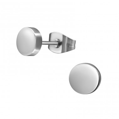 Round - 316L Surgical Grade Stainless Steel Steel Ear Studs A4S28762