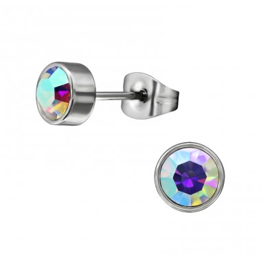 Round - 316L Surgical Grade Stainless Steel Steel Ear Studs A4S29107