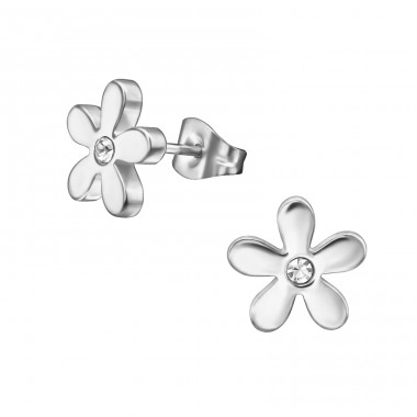 Flower - 316L Surgical Grade Stainless Steel Steel Ear Studs A4S29754