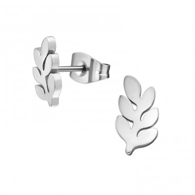 Plant - 316L Surgical Grade Stainless Steel Steel Ear Studs A4S29802