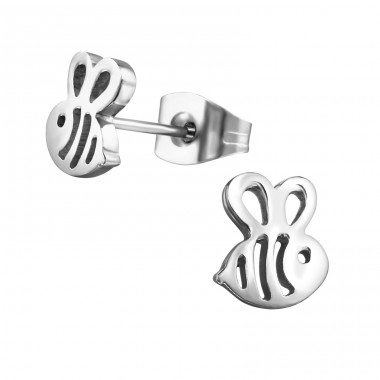 Bee - 316L Surgical Grade Stainless Steel Steel Ear Studs A4S29814