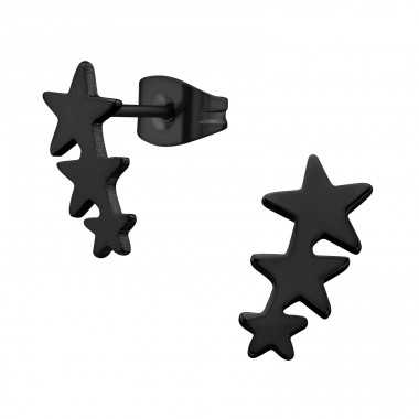 Stars - 316L Surgical Grade Stainless Steel Steel Ear Studs A4S31719