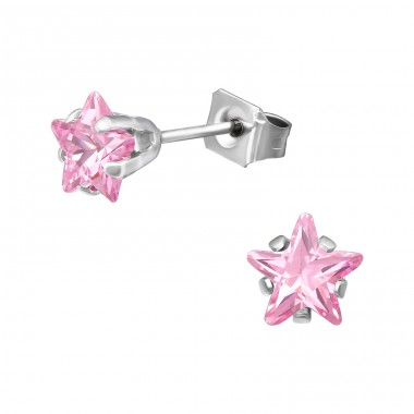 Star 6mm - 316L Surgical Grade Stainless Steel Steel Ear Studs A4S41044