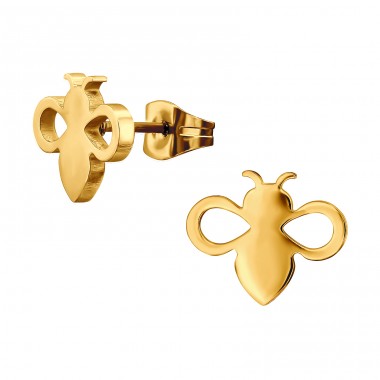 Golden Bee - 316L Surgical Grade Stainless Steel Steel Ear Studs A4S44811