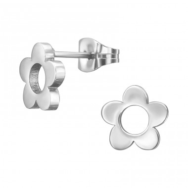 Flower - 316L Surgical Grade Stainless Steel Steel Ear Studs A4S44831