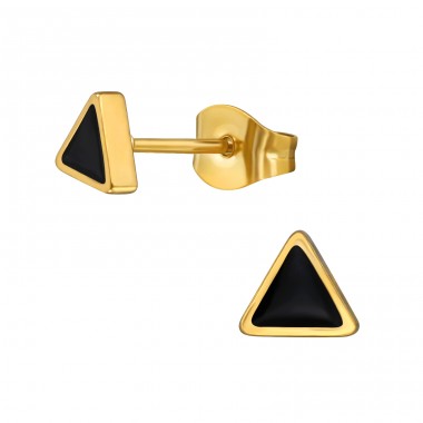 Golden Triangle - 316L Surgical Grade Stainless Steel Steel Ear Studs A4S45532