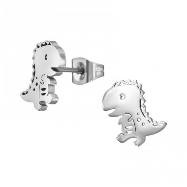 Dinosaurier - Chirurgischer 316L-Edelstahl Stahl-Ohrstecker A4S48161