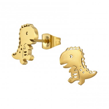 Dinosaur - 316L Surgical Grade Stainless Steel Steel Ear Studs A4S48162