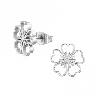 Flower - 316L Surgical Grade Stainless Steel Steel Ear Studs A4S48168