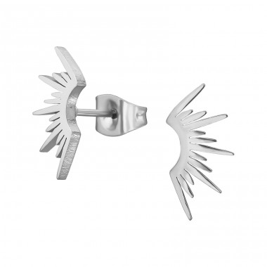 Sonnenstrahlen - Chirurgischer 316L-Edelstahl Stahl-Ohrstecker A4S48172