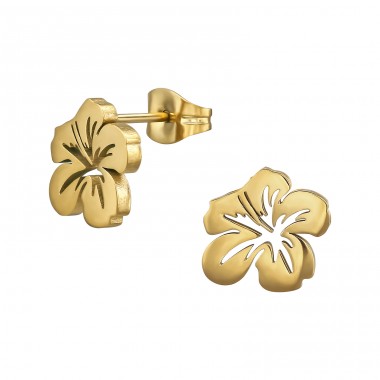 Flower - 316L Surgical Grade Stainless Steel Steel Ear Studs A4S48180