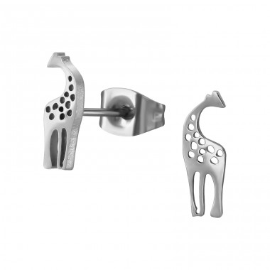 Giraffe - 316L Surgical Grade Stainless Steel Steel Ear Studs A4S48264