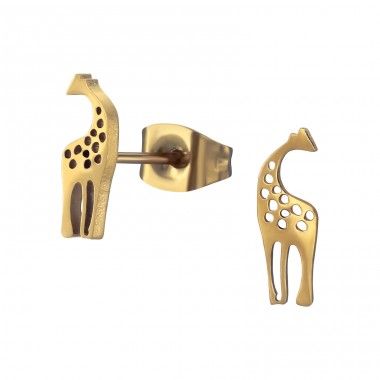 Giraffe - 316L Surgical Grade Stainless Steel Steel Ear Studs A4S48265