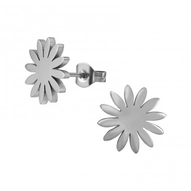 Petal Of Flower - 316L Surgical Grade Stainless Steel Steel Ear Studs A4S48272