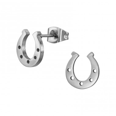 Horseshoe - 316L Surgical Grade Stainless Steel Steel Ear Studs A4S48286