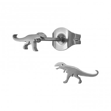 Tyrannosaurus - 316L Surgical Grade Stainless Steel Steel Ear Studs A4S48461