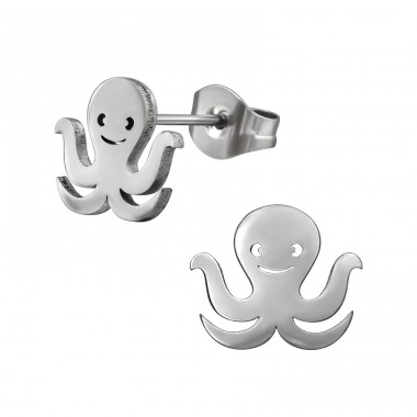 Octopus - 316L Surgical Grade Stainless Steel Steel Ear Studs A4S48478