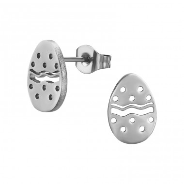 Easter Egg - 316L Surgical Grade Stainless Steel Steel Ear Studs A4S48826