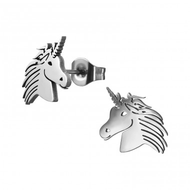 Unicorn - 316L Surgical Grade Stainless Steel Steel Ear Studs A4S48832