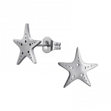 Starfish - 316L Surgical Grade Stainless Steel Steel Ear Studs A4S48839