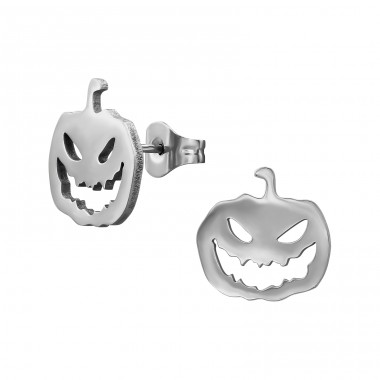 Pumpkin - 316L Surgical Grade Stainless Steel Steel Ear Studs A4S48847