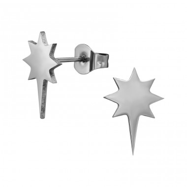 Starburst - 316L Surgical Grade Stainless Steel Steel Ear Studs A4S48856