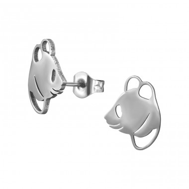 Panda Head - 316L Surgical Grade Stainless Steel Steel Ear Studs A4S48969