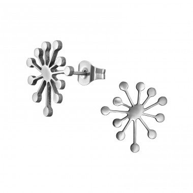 Blowball - 316L Surgical Grade Stainless Steel Steel Ear Studs A4S48970