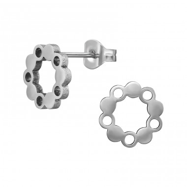 Open Circle - 316L Surgical Grade Stainless Steel Steel Ear Studs A4S48985