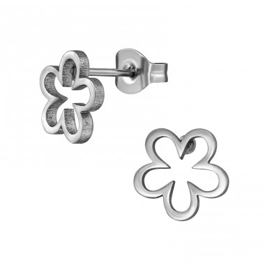 Plum Blossom - 316L Surgical Grade Stainless Steel Steel Ear Studs A4S48987