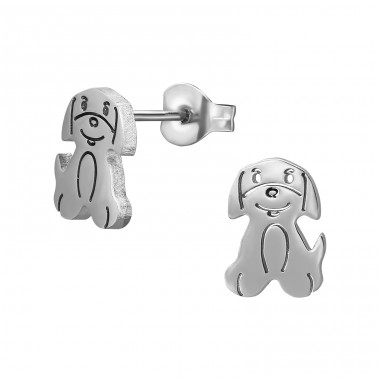 Puppy Dog - 316L Surgical Grade Stainless Steel Steel Ear Studs A4S48989