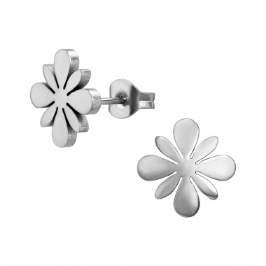 Blume - Chirurgischer 316L-Edelstahl Stahl-Ohrstecker A4S49115