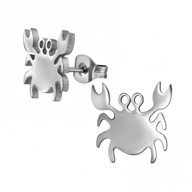 Crab - 316L Surgical Grade Stainless Steel Steel Ear Studs A4S49146