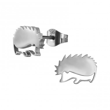 Stachelschwein - Chirurgischer 316L-Edelstahl Stahl-Ohrstecker A4S49369