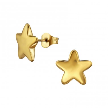 Golden Star - 316L Surgical Grade Stainless Steel Steel Ear Studs A4S49416