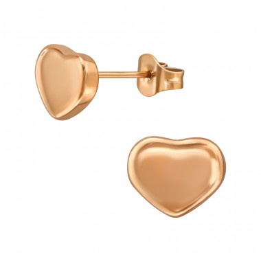 Heart - 316L Surgical Grade Stainless Steel Steel Ear Studs A4S49422