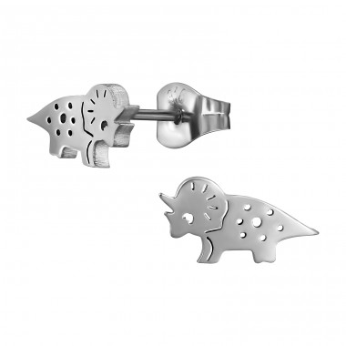 Dinosaurus - 316L Surgical Grade Stainless Steel Steel Ear Studs A4S49441