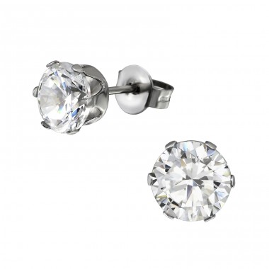 Round - 316L Surgical Grade Stainless Steel Steel Ear Studs A4S7197