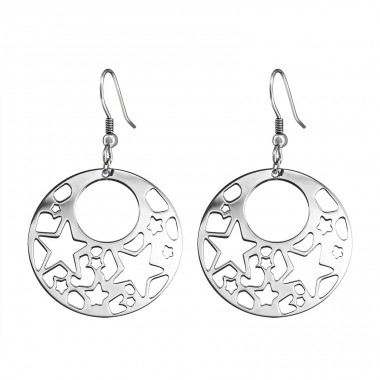 Filigree - 316L Surgical Grade Stainless Steel Steel Earrings A4S12957