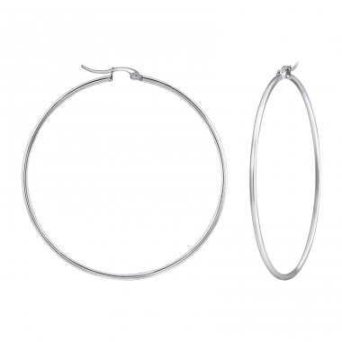 Round - 316L Surgical Grade Stainless Steel Steel Earrings A4S23549