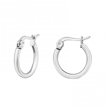 Round - 316L Surgical Grade Stainless Steel Steel Earrings A4S28548