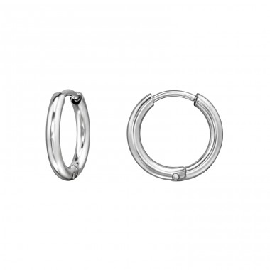 10mm Huggies - 316L Surgical Grade Stainless Steel Steel Earrings A4S49108