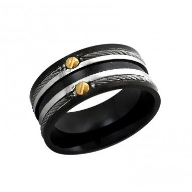 Band - 316L Surgical Grade Stainless Steel Steel Rings A4S1924