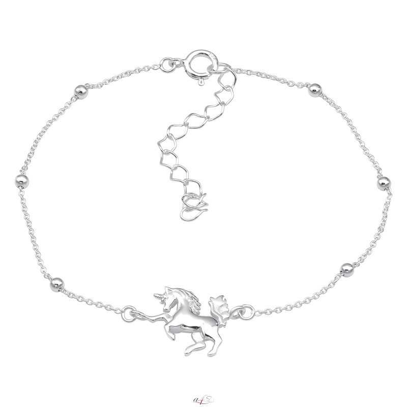 Silver 2024 unicorn bracelet