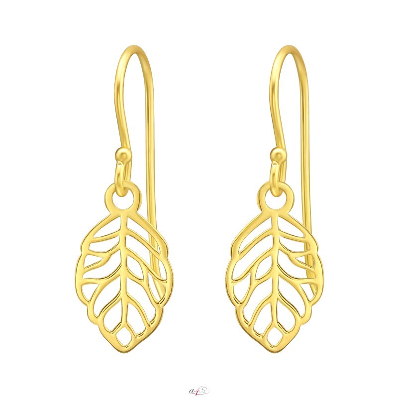 Laser cut hot sale gold earrings