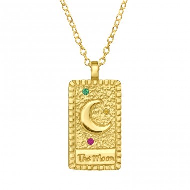 Gold Plated Fashionable Plain Lock Necklace 925 Crt Sterling Silver Wh –  Lios Wholesale Jewellery