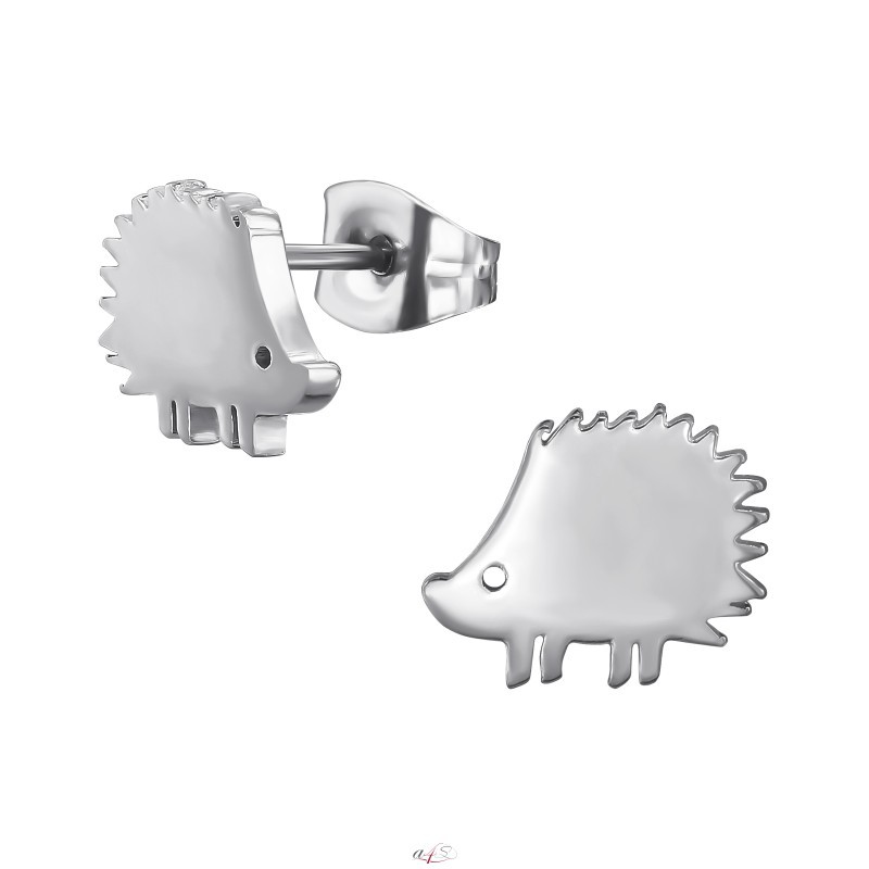 Hedgehog Earrings / Hedgehog Jewellery / Wildlife Jewellery / -  UK